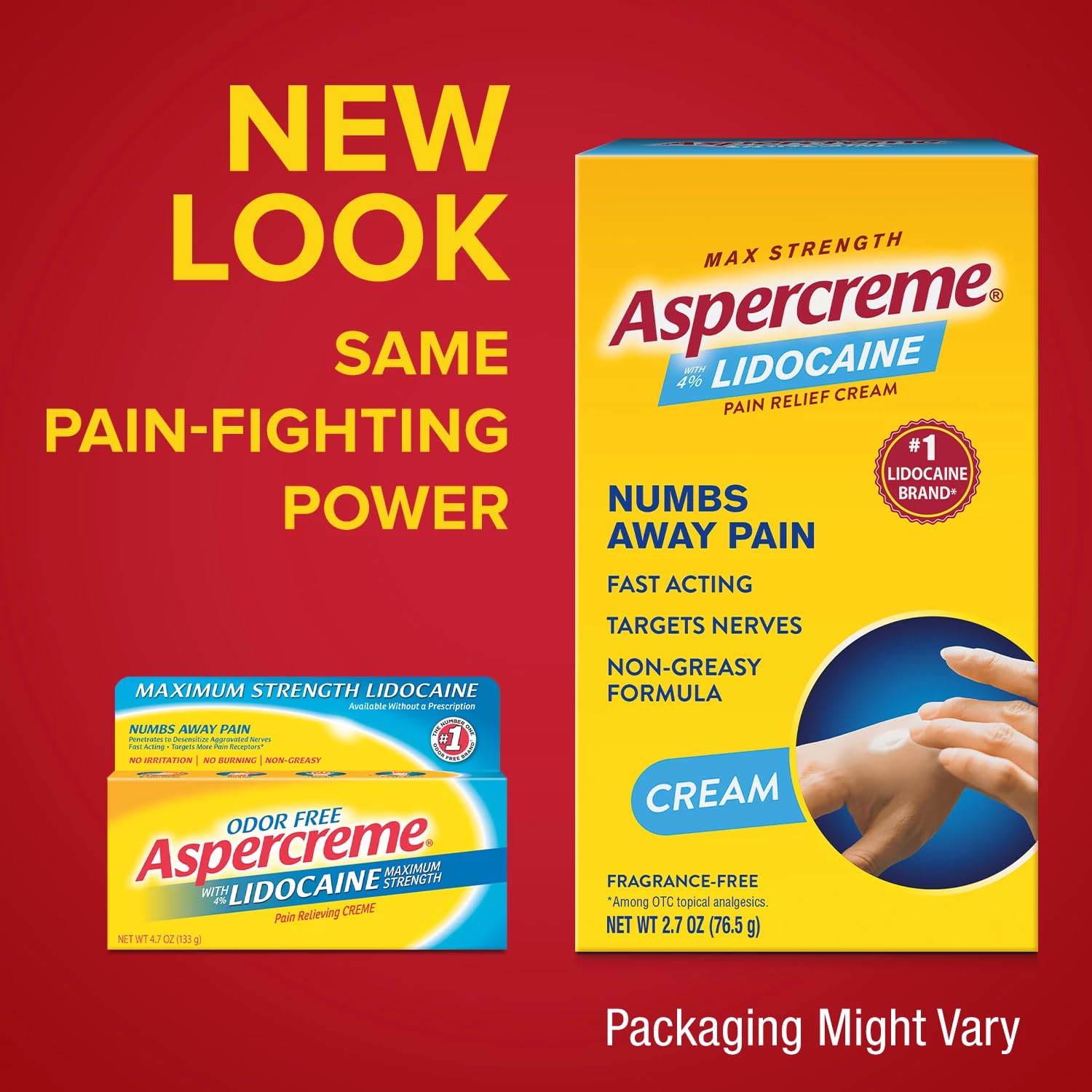 Aspercreme Lidocaine Pain Relief Cream, Moisturizing Aloe, 2.7 oz. — Amazon image 3
