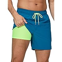 Arcweg Costume da Bagno da Uomo con Boxer Slip Foderato Pantaloncini da Bagno Fodera