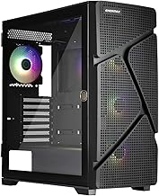 Enermax MarbleShell Mesh MS31 ARGB Midi Tower Gaming-PC-Gehäuse - 4x PWM 12cm ARGB-Lüfter - 2x USB3.0 und USB 3.2 Typ C- M...