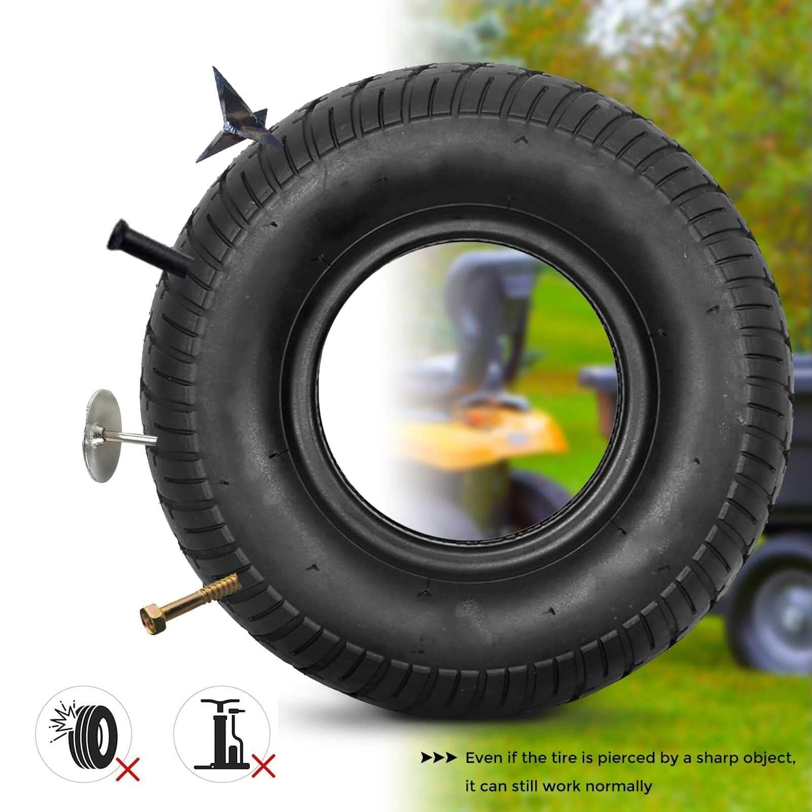 9x3.50-4 Opona Pełna Bez Dętki Opona Bezdennna do Kosiarki 9" x3-1/2 Cala Dla Mini Traktora, Wózka, Elektrycznego Hulajnogi, ATV