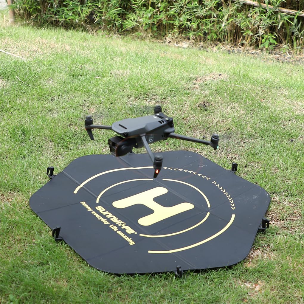 La plataforma de aterrizaje para drones AVATA 2 ofrece mayor resistencia al viento y al agua, además de una exquisita bolsa de almacenamiento portátil, Negro, 80cm