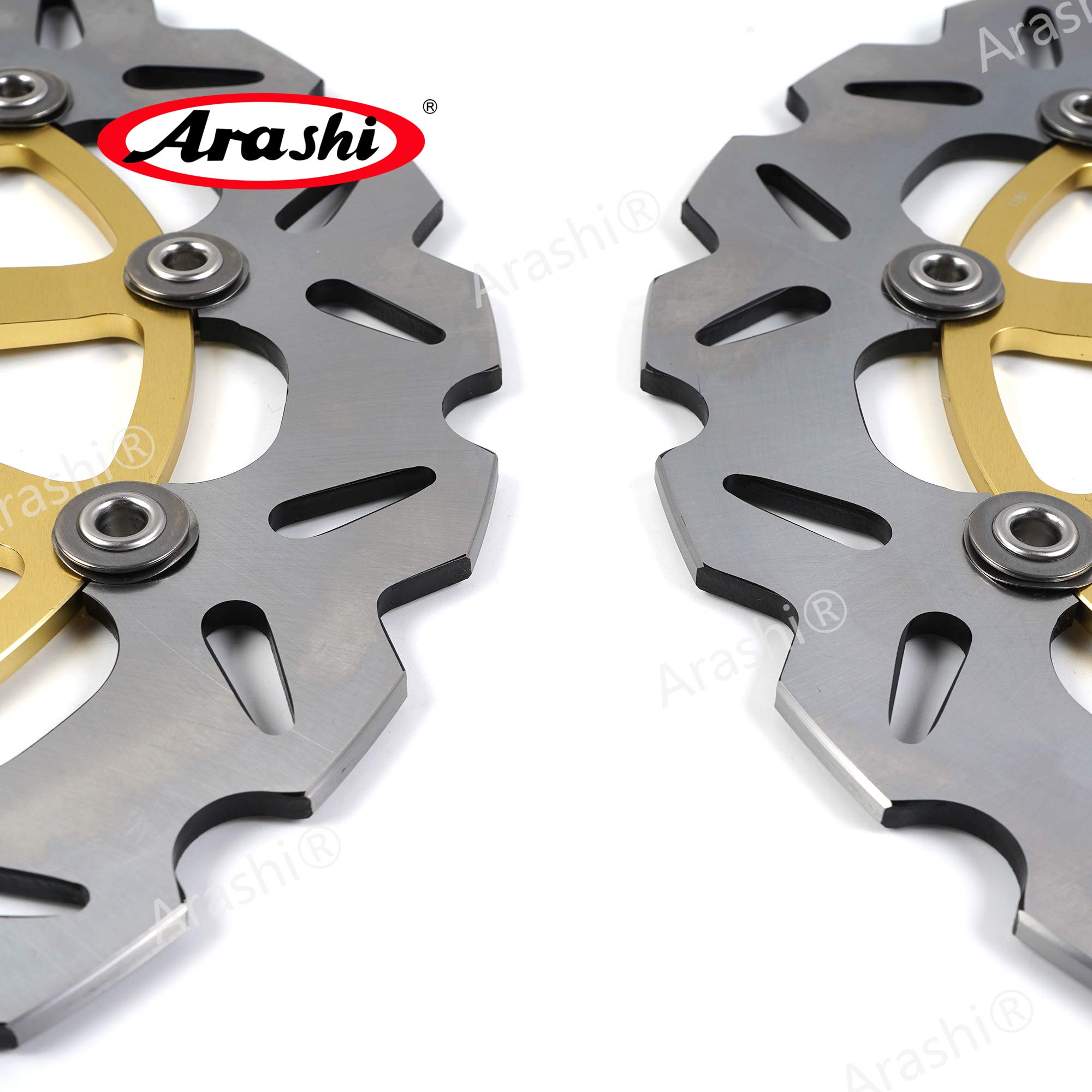 Arashi Rotores de discos de freno delanteros flotantes compatibles con Ducati Monster HYPERMOTARD 797 796 821 937 1100, SCRAMBLER 1100 PRO, DIAVEL MULTISTRADA 1200, DIAVEL 1262, XDIAVEL 1262 ABS