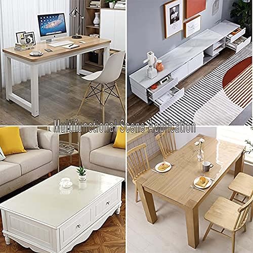 Miniatura 5 de Protector de mantel de plástico transparente, almohadilla impermeable para escritorio de oficina, tapete de protección de mesa de comedor de café