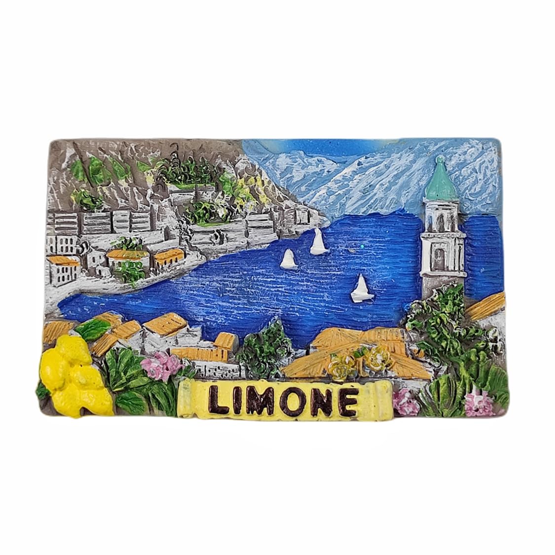 Wedarego Italy Limone 3D Fridge Magnet Souvenir Gift,Resin Handmade Limone Refrigerator Magnet Home & Kitchen Decoration Collection