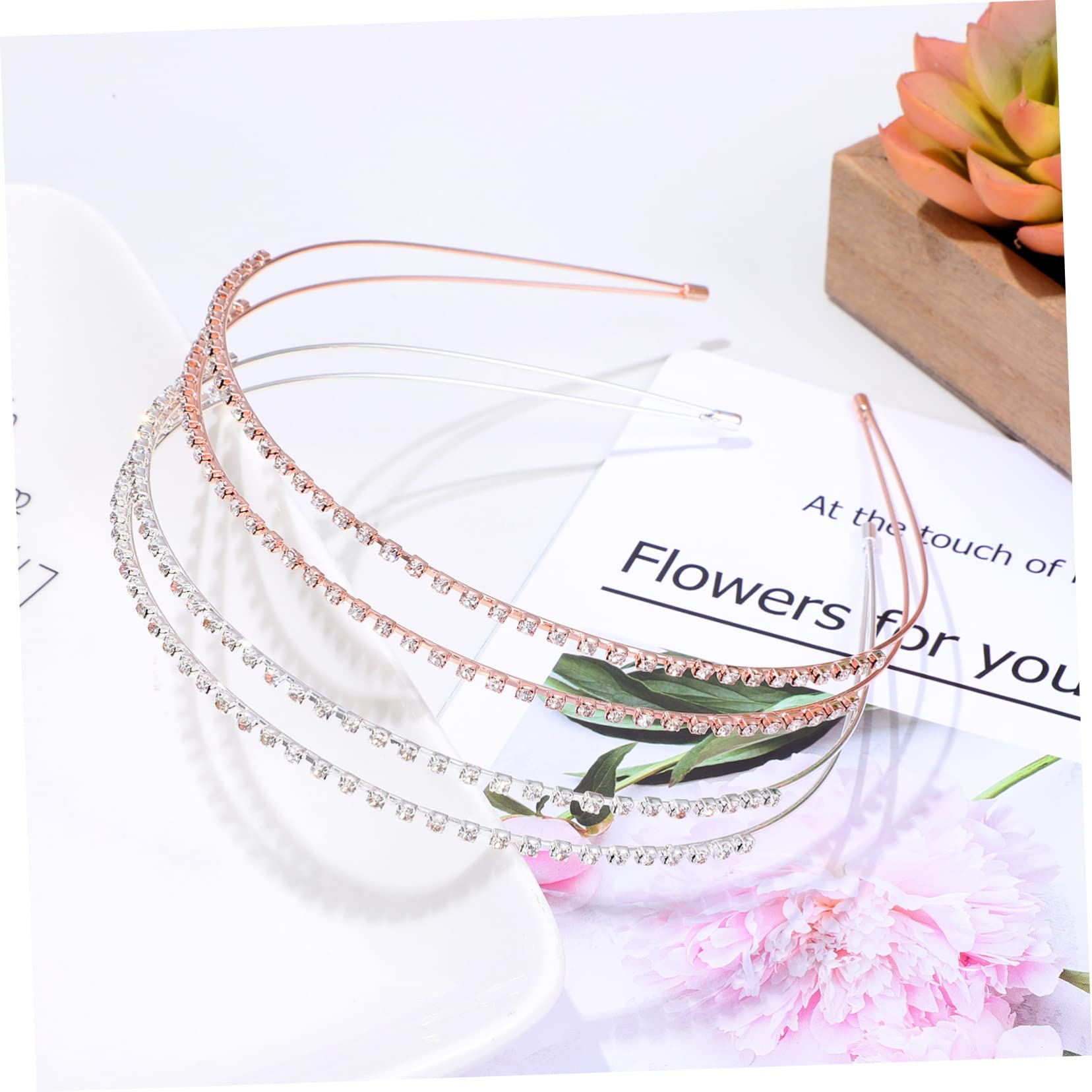 FRCOLOR 5 Juegos de Diademas con de Imitación para Mujer Diademas con Clip para Mujer Accesorio de Moda para Niña 4 Unidades X 5