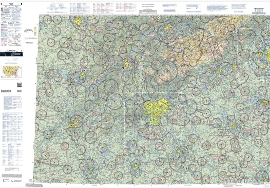 Expired FAA Atlanta Sectional Chart (SATL) Wrapping Paper