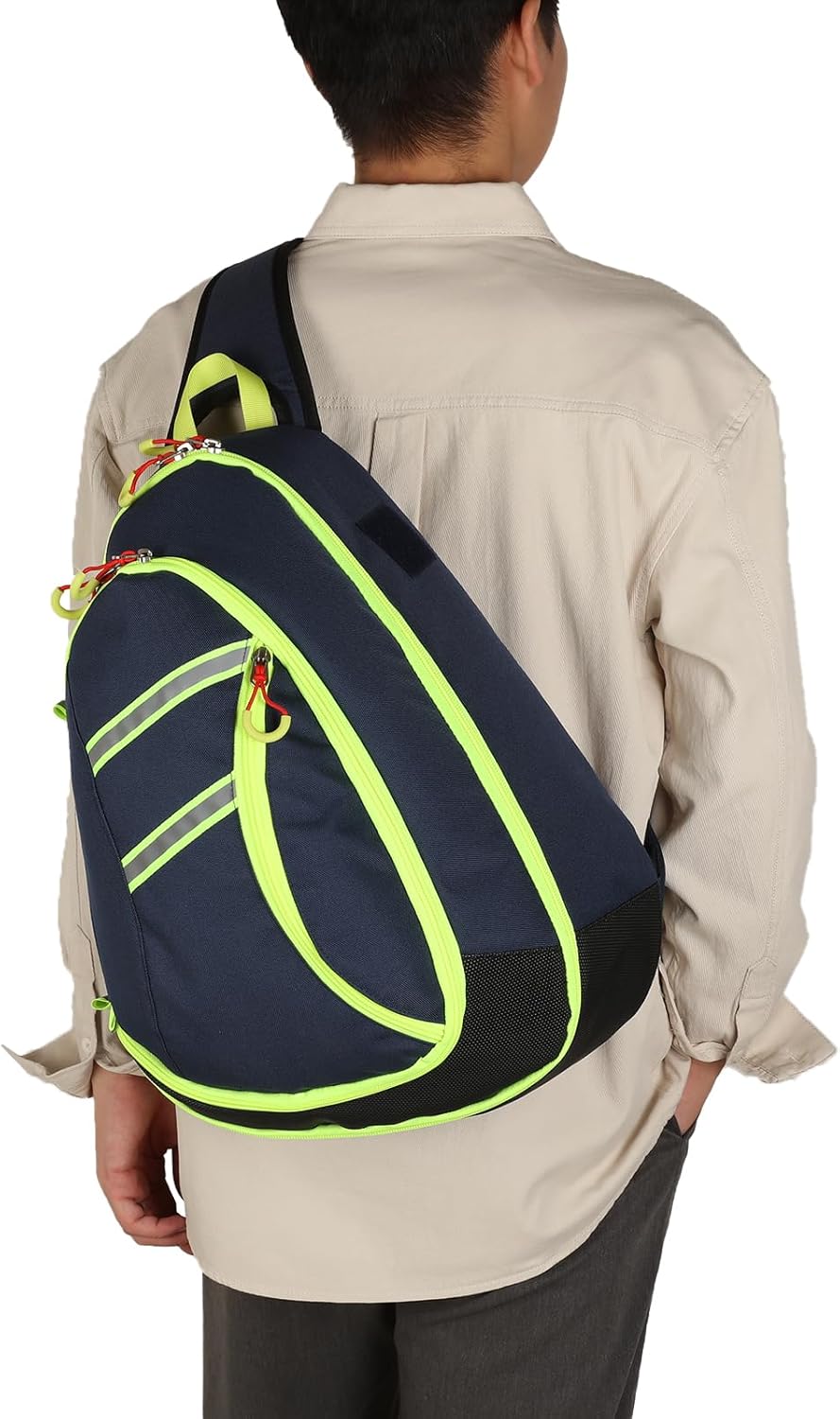 First Aid Sling Bag Backpack,Sling Crossbody Bag,Heavy Duty Emergencies Medical Bag,For Cycling Camping Traveling. (Blue, L)