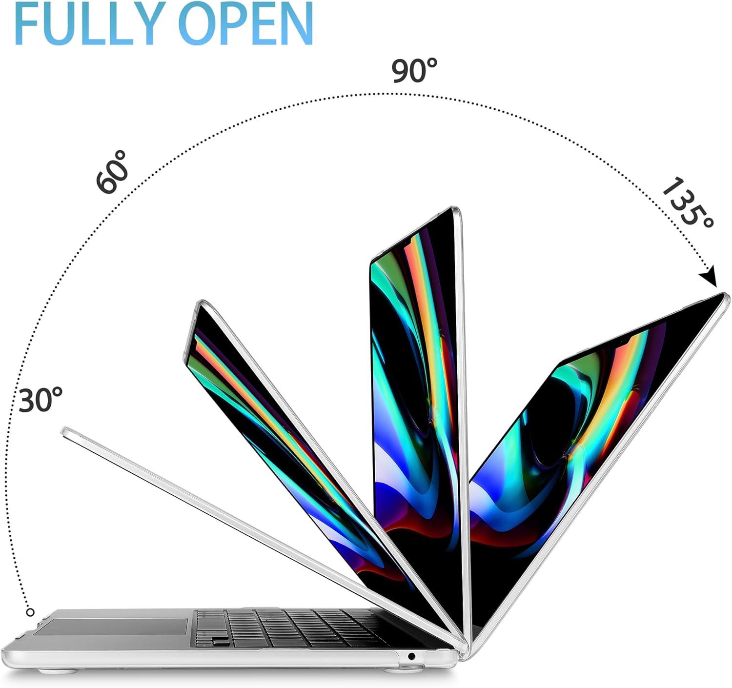 Mektron for 2025 M4 MacBook Air 13.6 Inch A3240 Case Fits 2023 A2681 M2 2024 A3113 M3 Chip with Liquid Retina Display Touch ID, Printed Plastic Hard Shell Cover for MacBook Air 13.6", Colorful Floral - Image 9