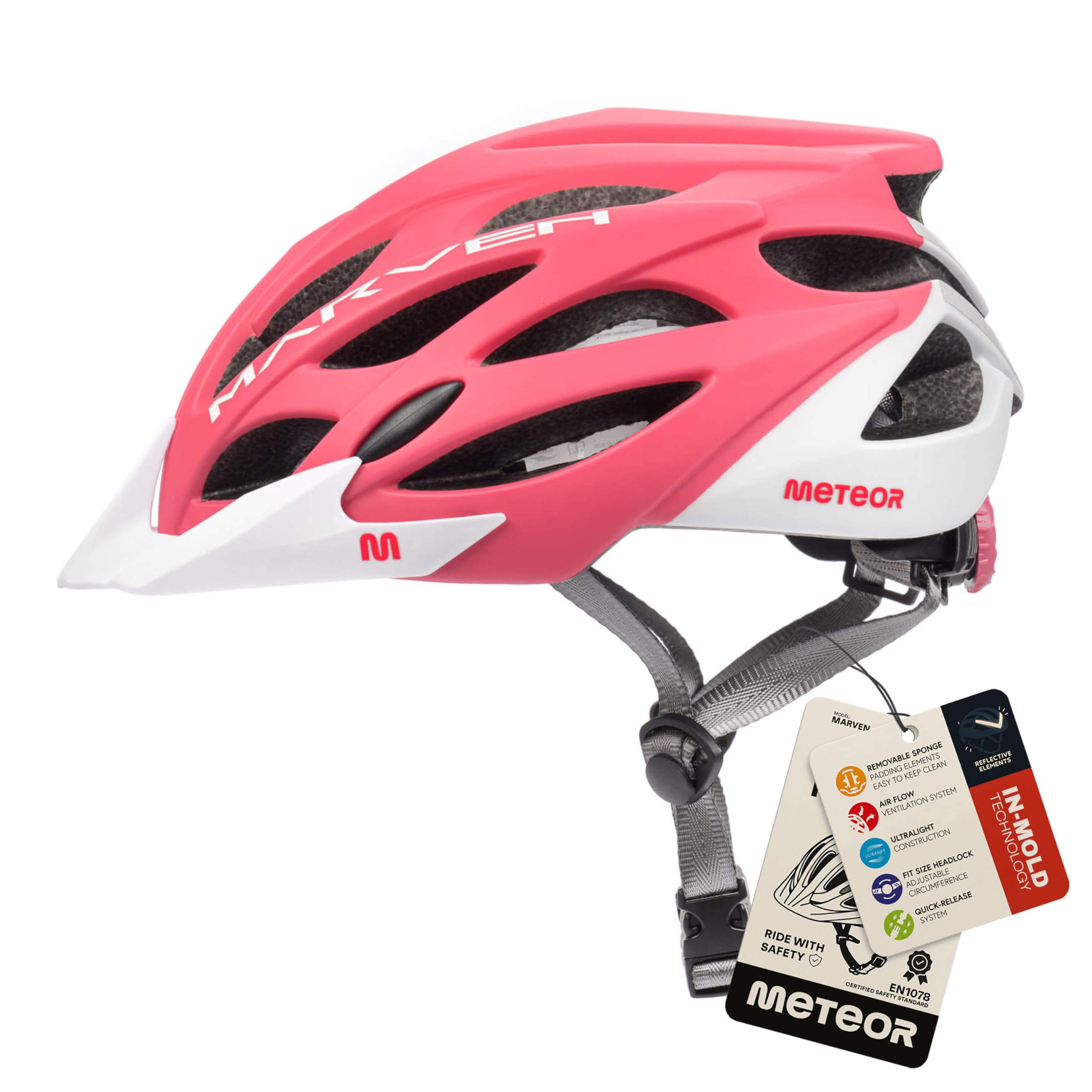 Casque Vélo VTT et VTC Adulte Jeunesse Unisexe Casque de Cyclisme de Réglable de Sport pour BMX Skate Scooter Patines Conçu pour la Sécurité des Utilisateur Marven