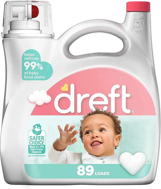 Dreft Stage 2 Active Baby Liquid Laundry Detergent, 89