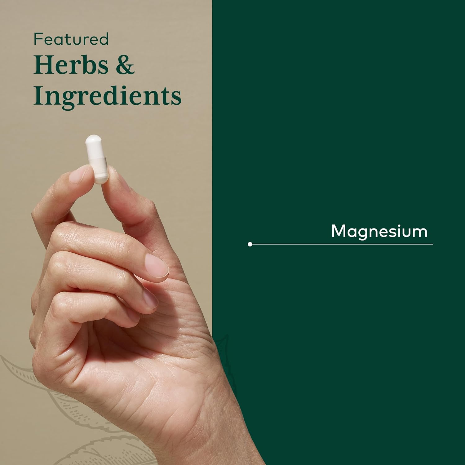 Gaia Herbs PRO Magnesium Glycinate 400mg - Highly Absorbable Supplement Supports Relaxation - Energy Support Supplement with Magnesium Glycinate* - Vegan, Gluten-Free - 180 Capsules (60 Servings)