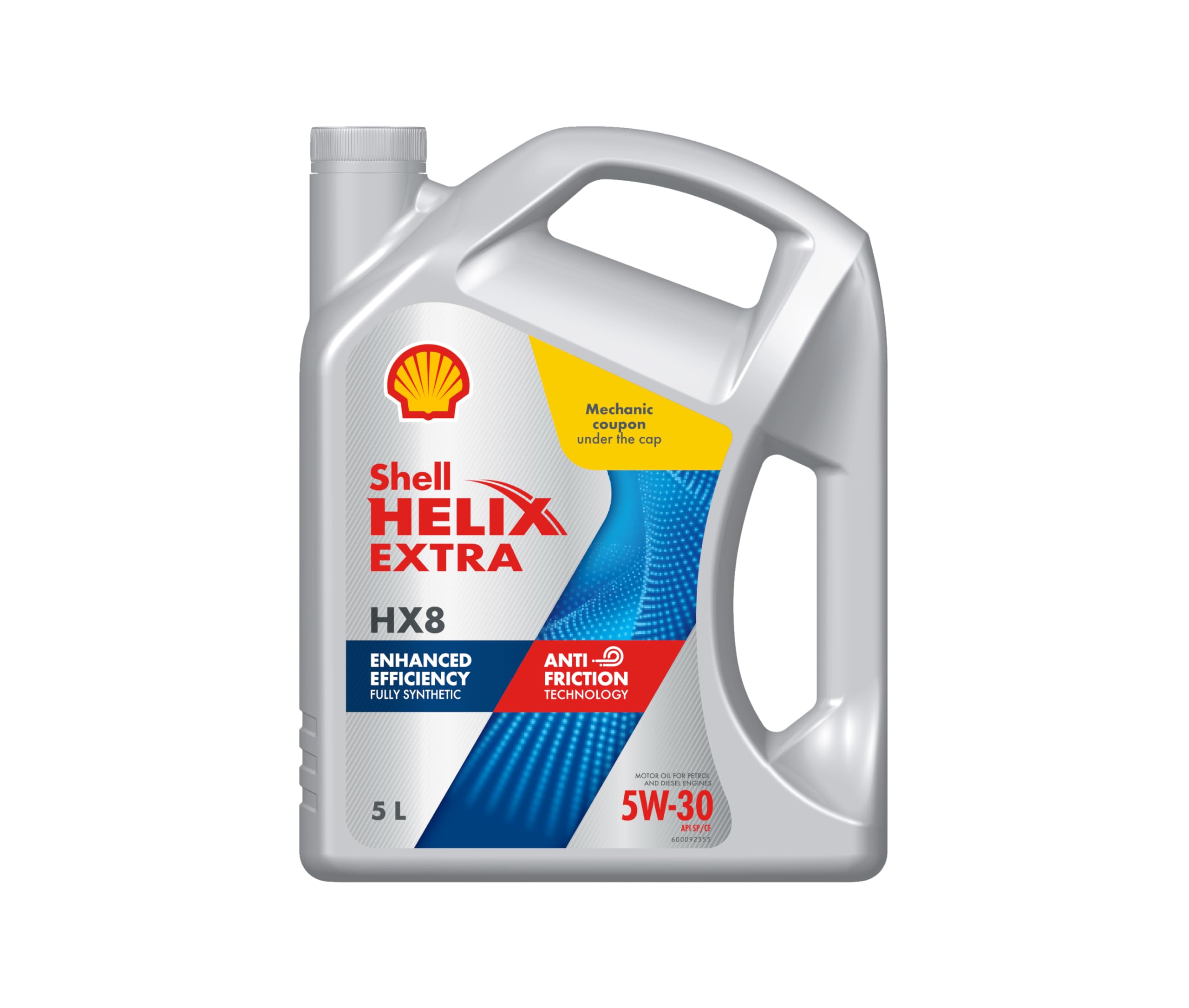 Shell Helix HX8 5W-30 API SN/CF, ACEA A3/B4 Fully Synthetic Engine Oil for Cars (5 L)-image-49