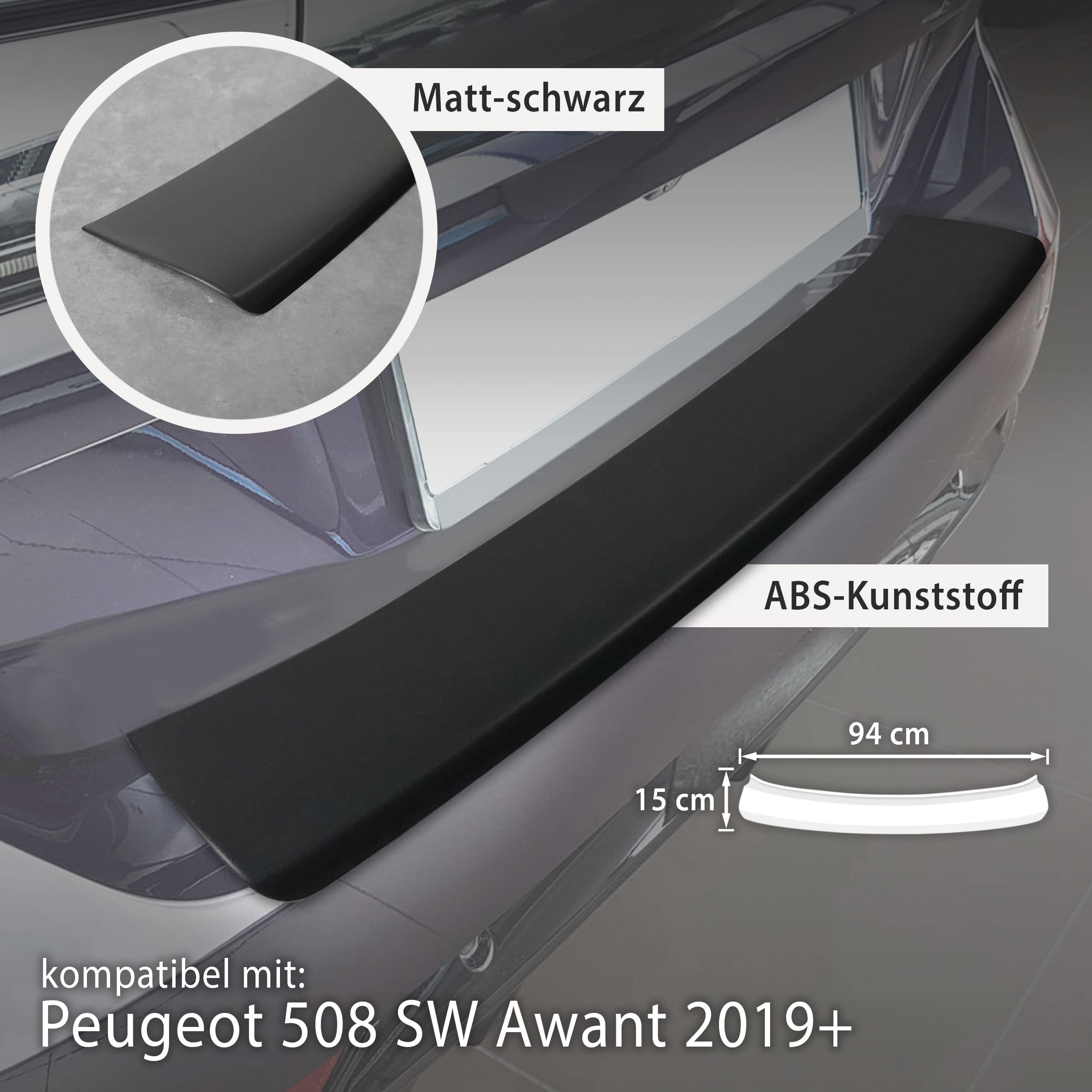 Protection Pare Choc Arriere Camion Protection Pare-chocs CHROMEMASTER Pour Peugeot Partner 2008-2018 - Acier Inox - Anti-rayures Seuil De Coffre Peugeot Expert