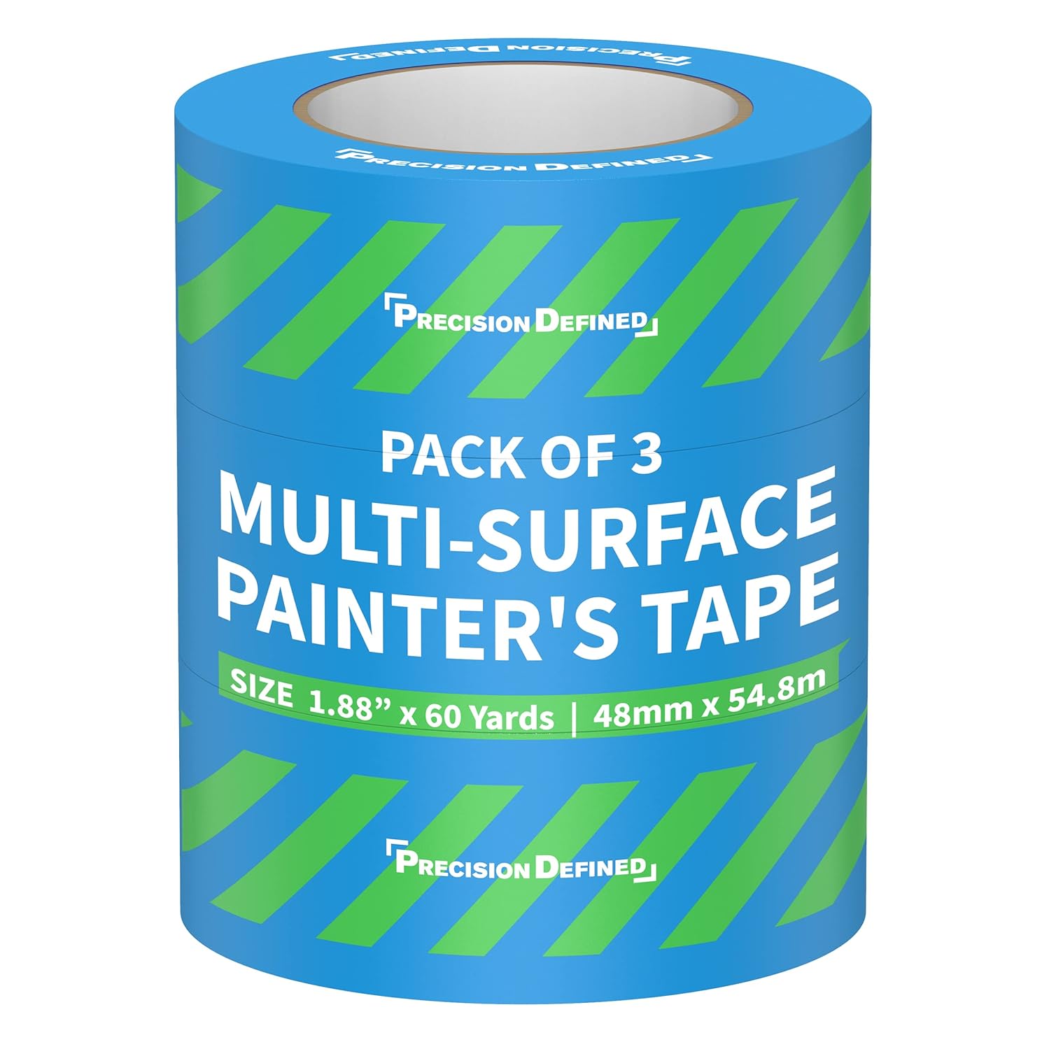 Precision Defined MultiSurface Professional Blue Painters Tape, 1.88