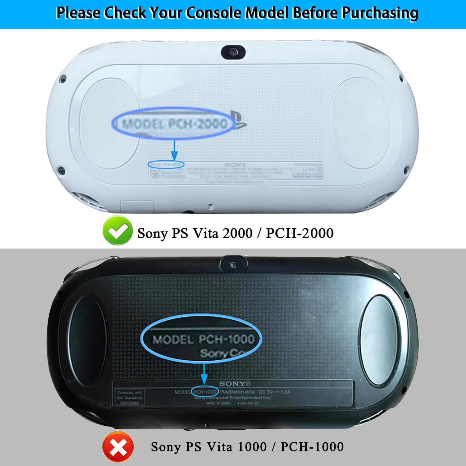 OSTENT Funda Protectora de Piel de Aluminio Metalizada Colorida Compatible con Sony PS Vita PSV PCH-2000 - Color Negro