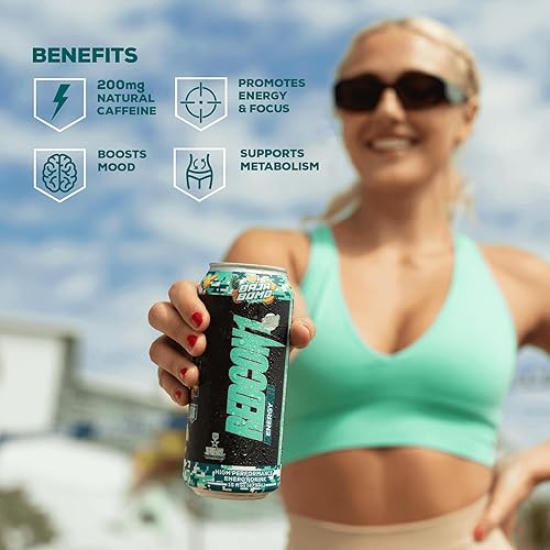 Miniatura 4 de REDCON1 Baja Bomb - Bebida energética de alto rendimiento, bebida energética sin azúcar con Alpha GPC nootrópico, 200 mg de cafeína natural de
