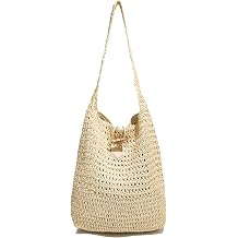 Straw Handbags for Women Cute Summer Beach Tote Bags Woven Shoulder Bag Straw Purses for Vacation