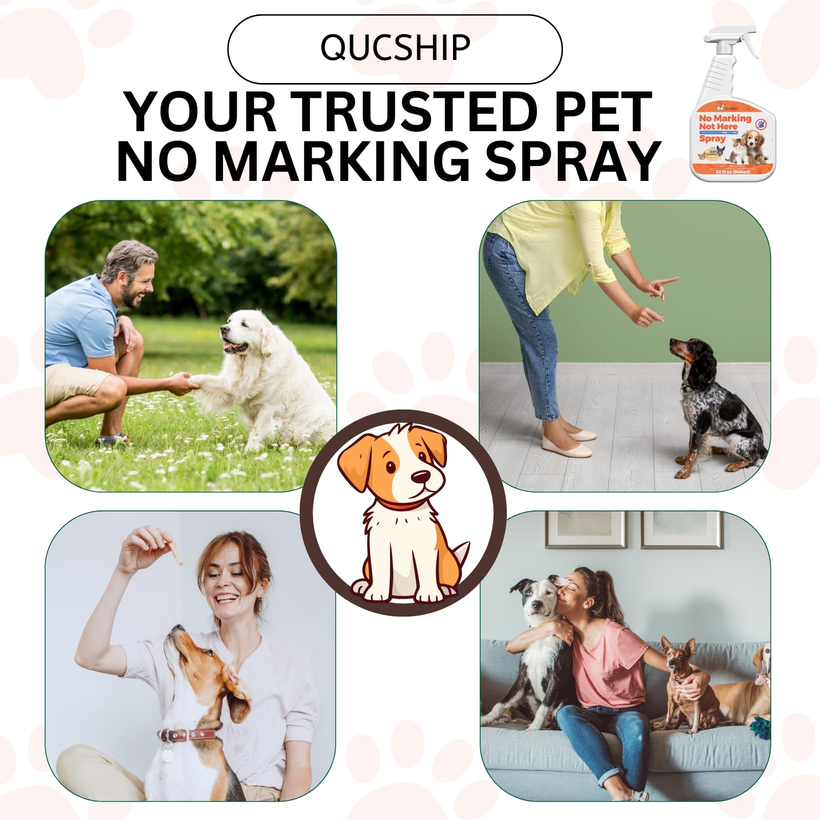 Hundespray für Möbel, Teppich, Gras, 910 ml