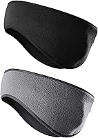 Vista 30 de JOEYOUNG Calentadores de orejas de forro polar para hombres, mujeres y niños, diadema de invierno, orejeras para clima frío, correr, ciclismo, esquí