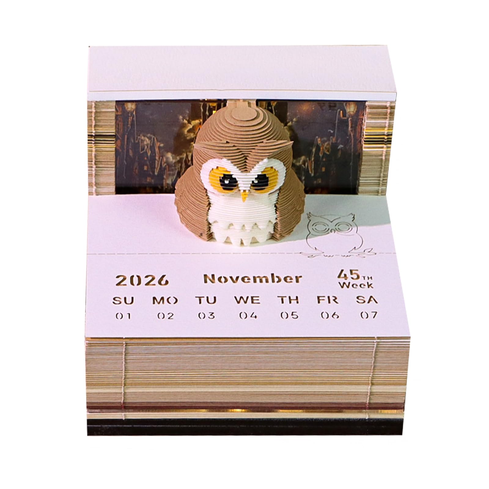 Twenty Twenty Six Wochenkalender mit LED-Beleuchtungsplan, Premium-Papierkreation für Büro, Heimdeck, reißfest, Spezialpapier-Kalender