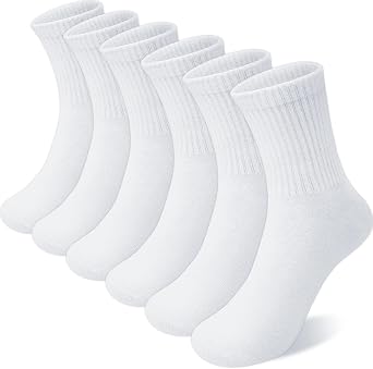 Kids Socks for Boys Girls, Athletic Cotton Crew Socks