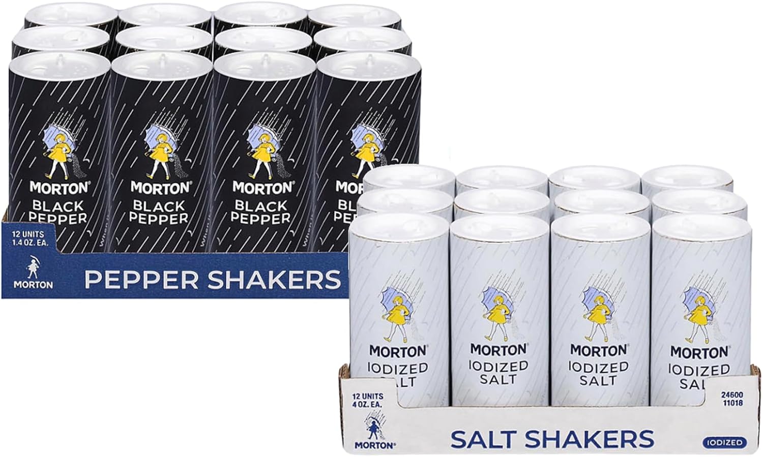 Morton Pepper and Salt Shakers Combo, Small