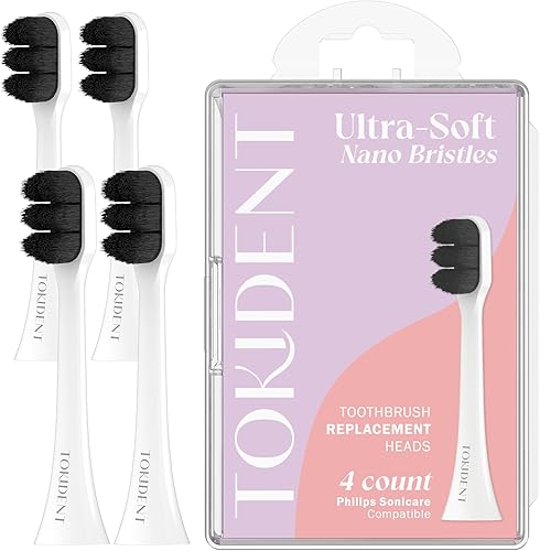 Cabezales de cepillo ultra suaves compatibles con cepillo de dientes eléctrico Philips Sonicare para dientes y encías sensibles con 10,000 cerdas