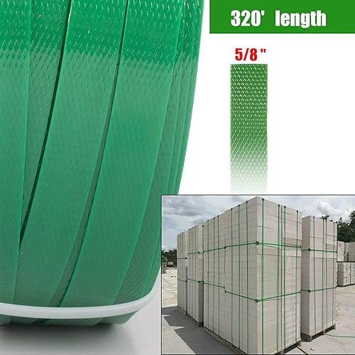 Miniatura 3 de Embalaje verde liso de 58 pulgadas x 320 pies de poliéster (PET), resistencia a la rotura de 1765 libras, verde  resistente a los rayos UV, al agua