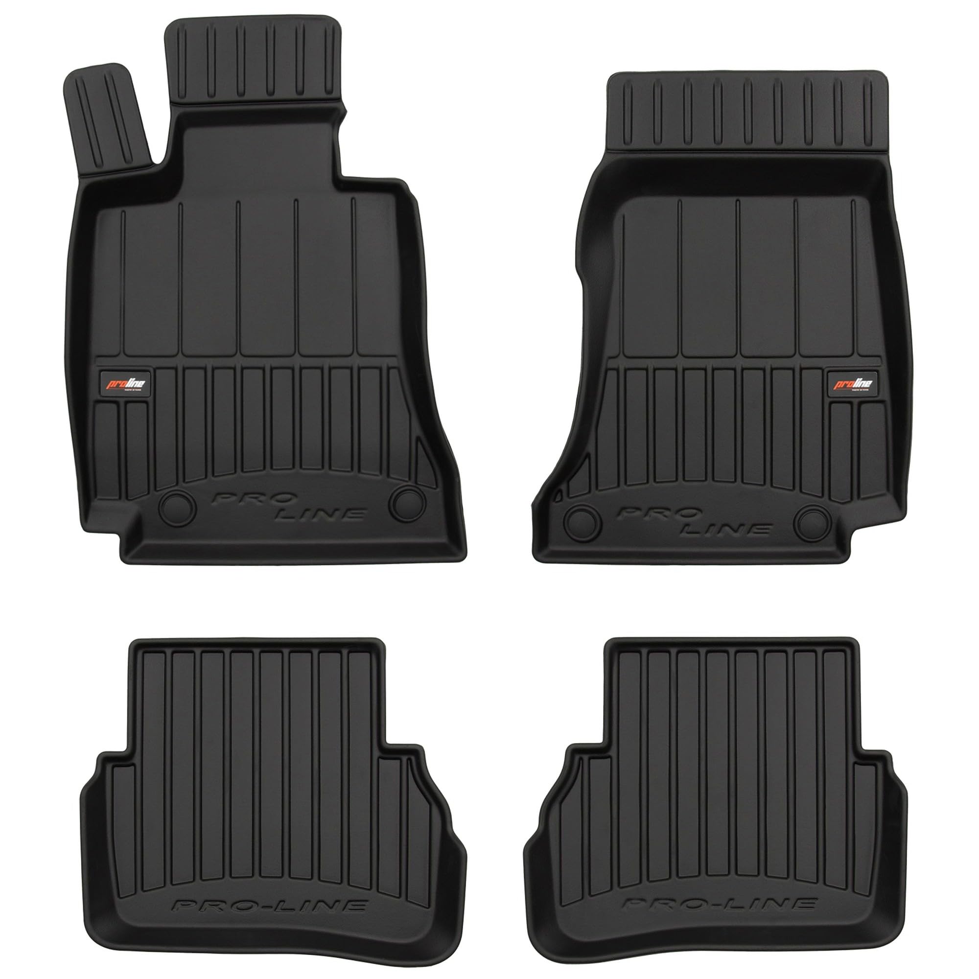 MOTOS Alfombrillas de Goma para Mercedes-Benz C Clase W205 2014-2021 Mejore la Comodidad de Sus Viajes con la Alfombra Antideslizante Car 3D- Alfombrillas de Coche para Varias Estaciones