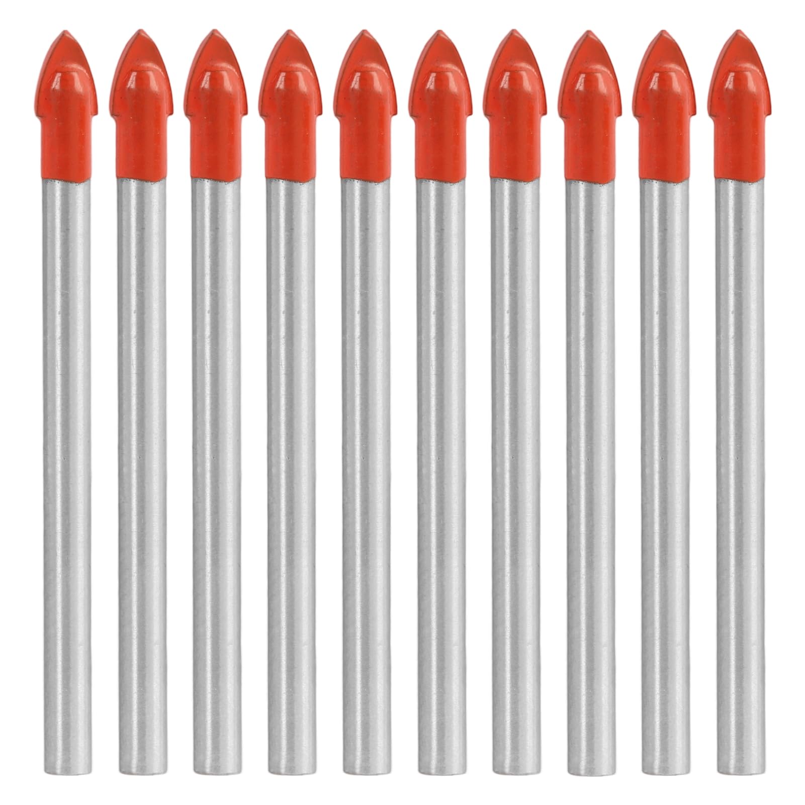10pcs Juego de 6MM Brocas de Carburo de Tungsteno Taladro,para Perforar Azulejos, Cerámica, Vidrio, Espejos, Granito y Más – Brocas Resistentes para Superficies Duras y Frágiles con Punta en Fo