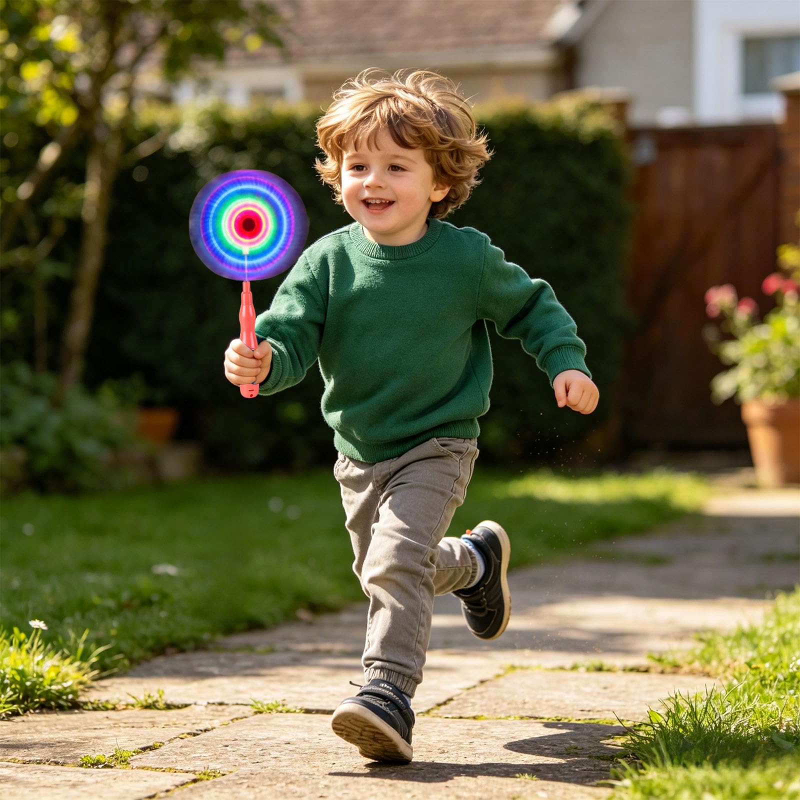 3Pcs spin-ning Light Up Toy, Fun LED Light Up spin-ning Wand With Music - Image 2