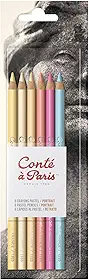 Conte a Paris Lápis Pastel Seco 6 Cores Retrato, 50112, 6 Cores