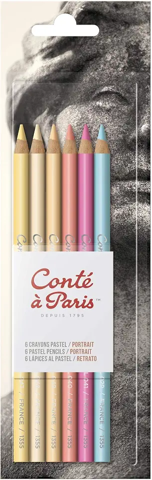 Conte a Paris Lápis Pastel Seco 6 Cores Retrato, 50112, 6 Cores