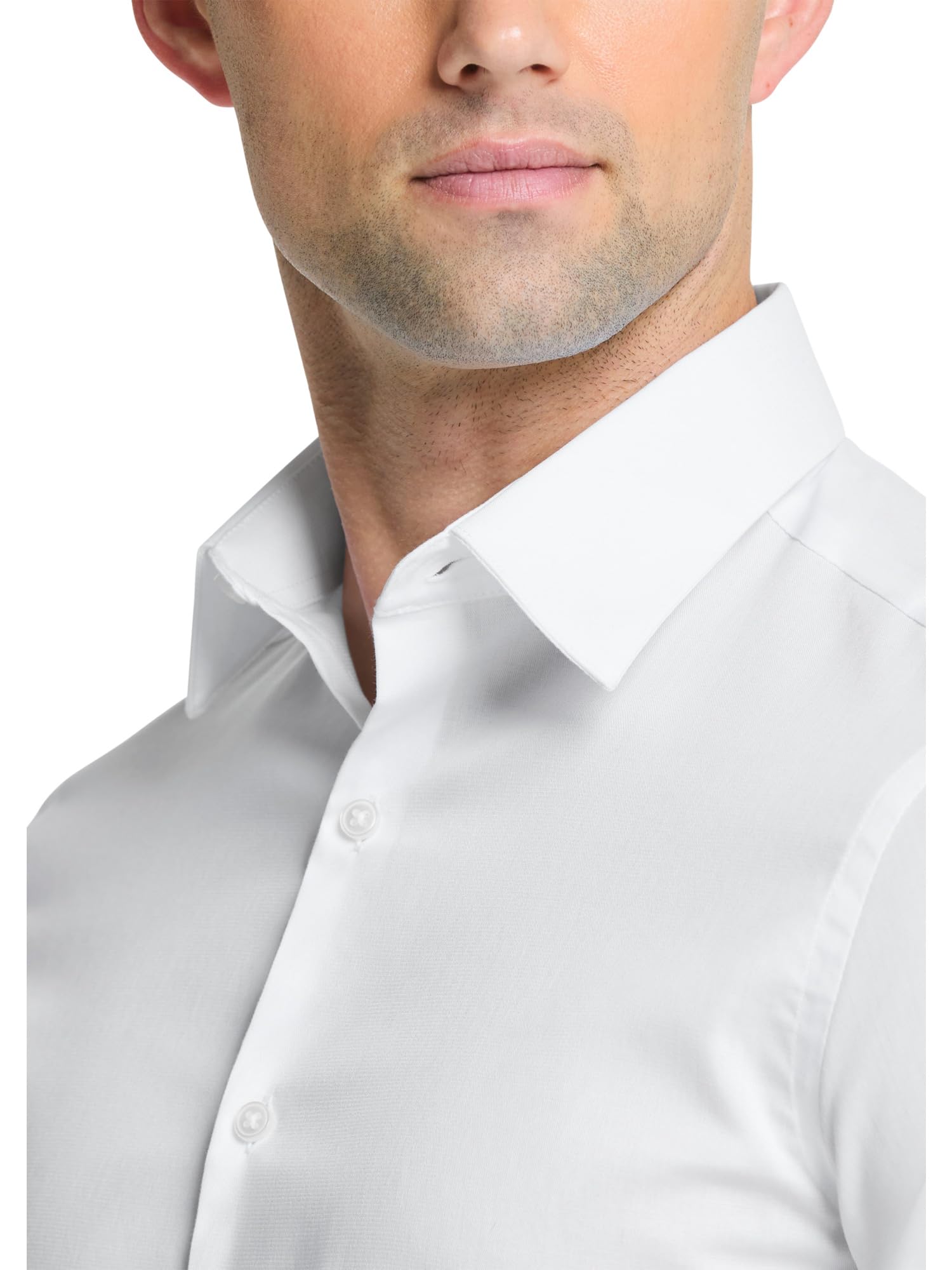 Van Heusen Camisa de Vestir Elástica Ajustada con Cuello Flexible Camisa de Vestir Hombre (Pack de 1)