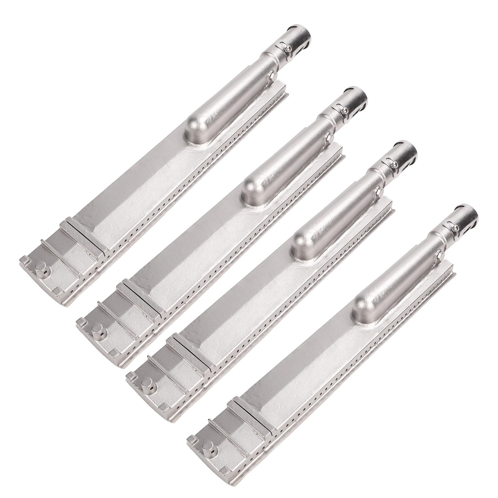 Akozon 4 PCS 304 Tubos de Quemador de Parrilla de Gas de Acero Inoxidable: Distribución Incluso de Calor, Reemplazo de Quemador de Parrilla Resistente Al Calor para Varias Marcas