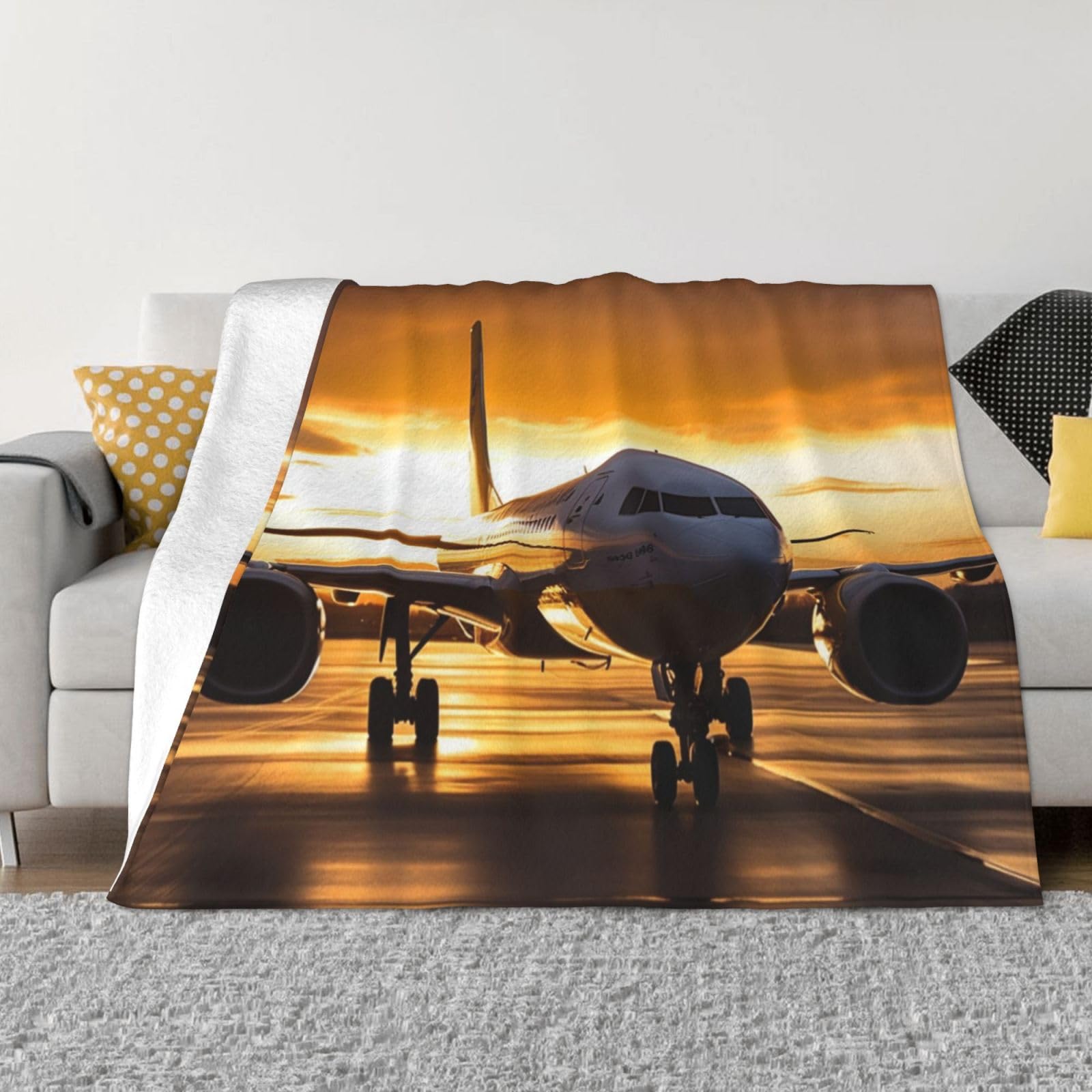 Couverture en flanelle pour le canapé et vos soirées cocooning