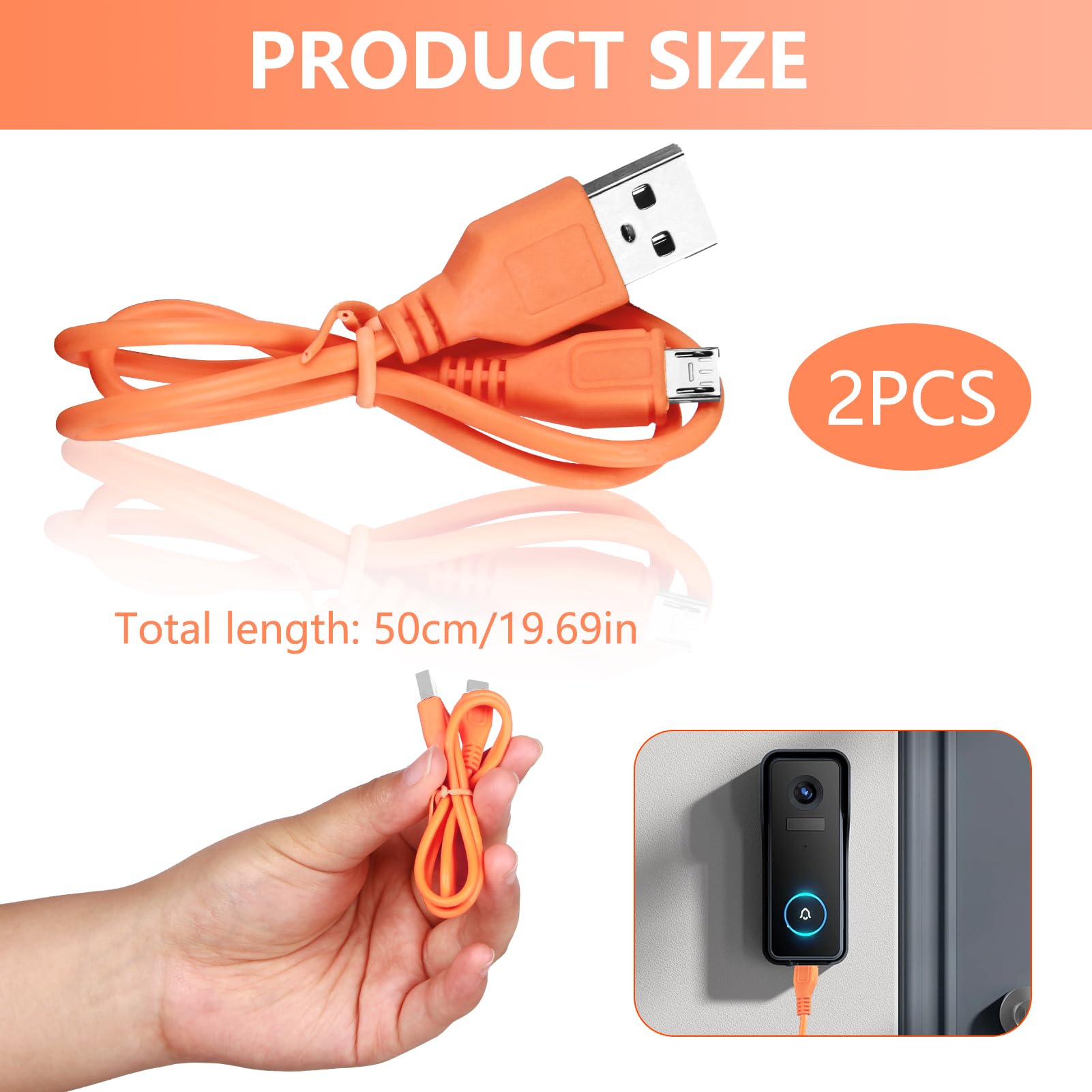 Charging Cable How Long Does It Take For Ring Peephole Battery To