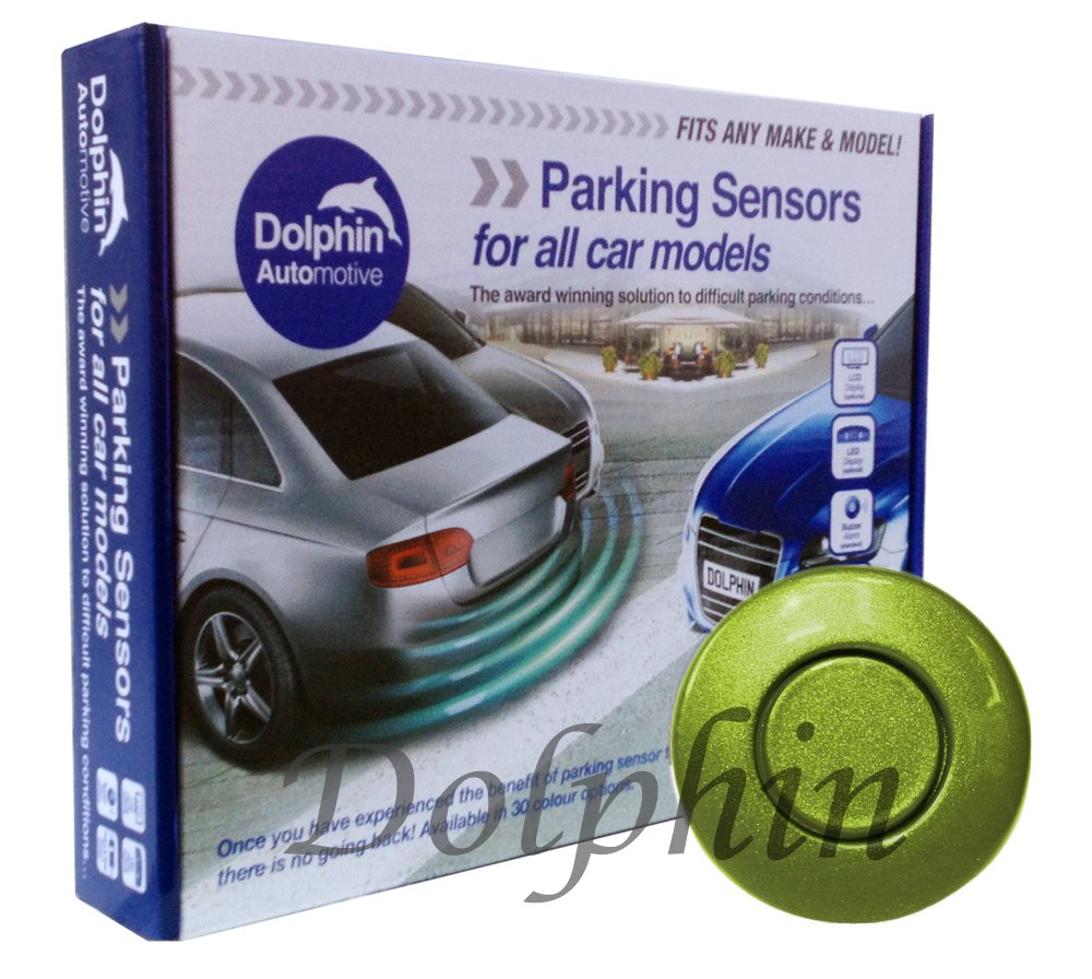 Dolphin Automotive DPS400 Reverse Parking Sensors Auto Express Award Winning 4 Ultrasonic Radar Sensors Kit Audio Alert System Matt & Gloss Black +30 More Colours (Gloss Black) — view 3