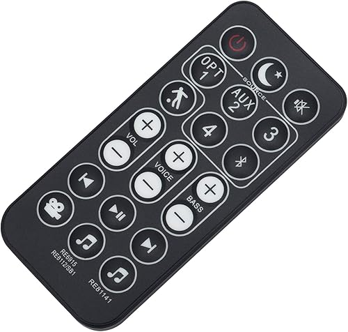 Miniatura 2 de PERFASCIN Reemplazo de control remoto apto para sistema de barra de sonido Polk RE6915 RE81141 RE8112SB1 RE6915-1 RE69151 RE8112-1 RE81121 RE8114-1