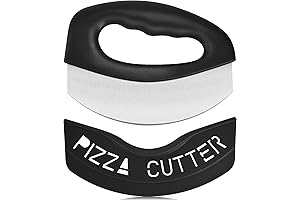 Urbanstrive Premium Stainless Steel Pizza Cutter with Protective Cover - Razor-Sharp Home Kitchen Gadget
