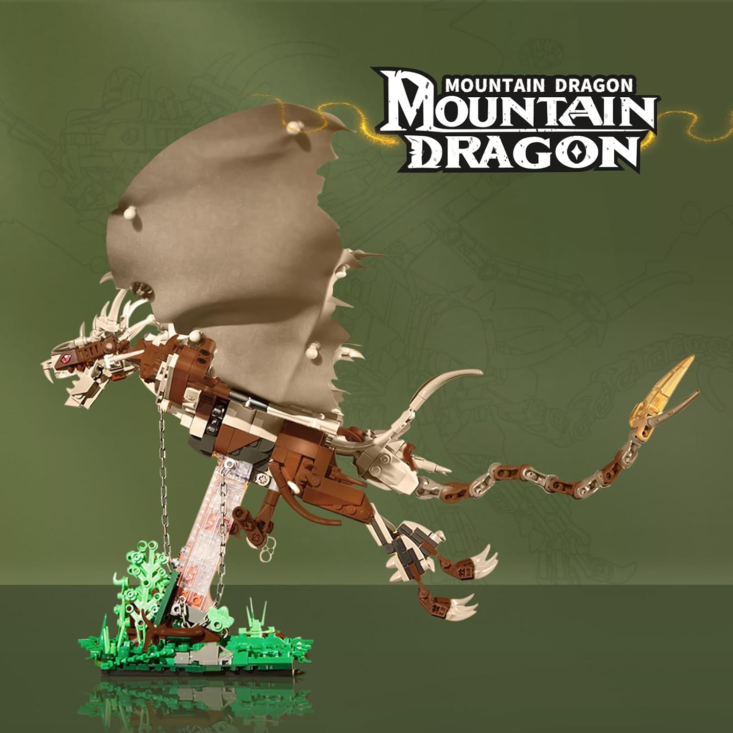 Medieval Castle Dragon Building Blocks Toys, Compatible with Lego Dragon Collection of Fire Dragon Building Set, Creative Gift for Boys and Girls Aged 8-14 & Adults