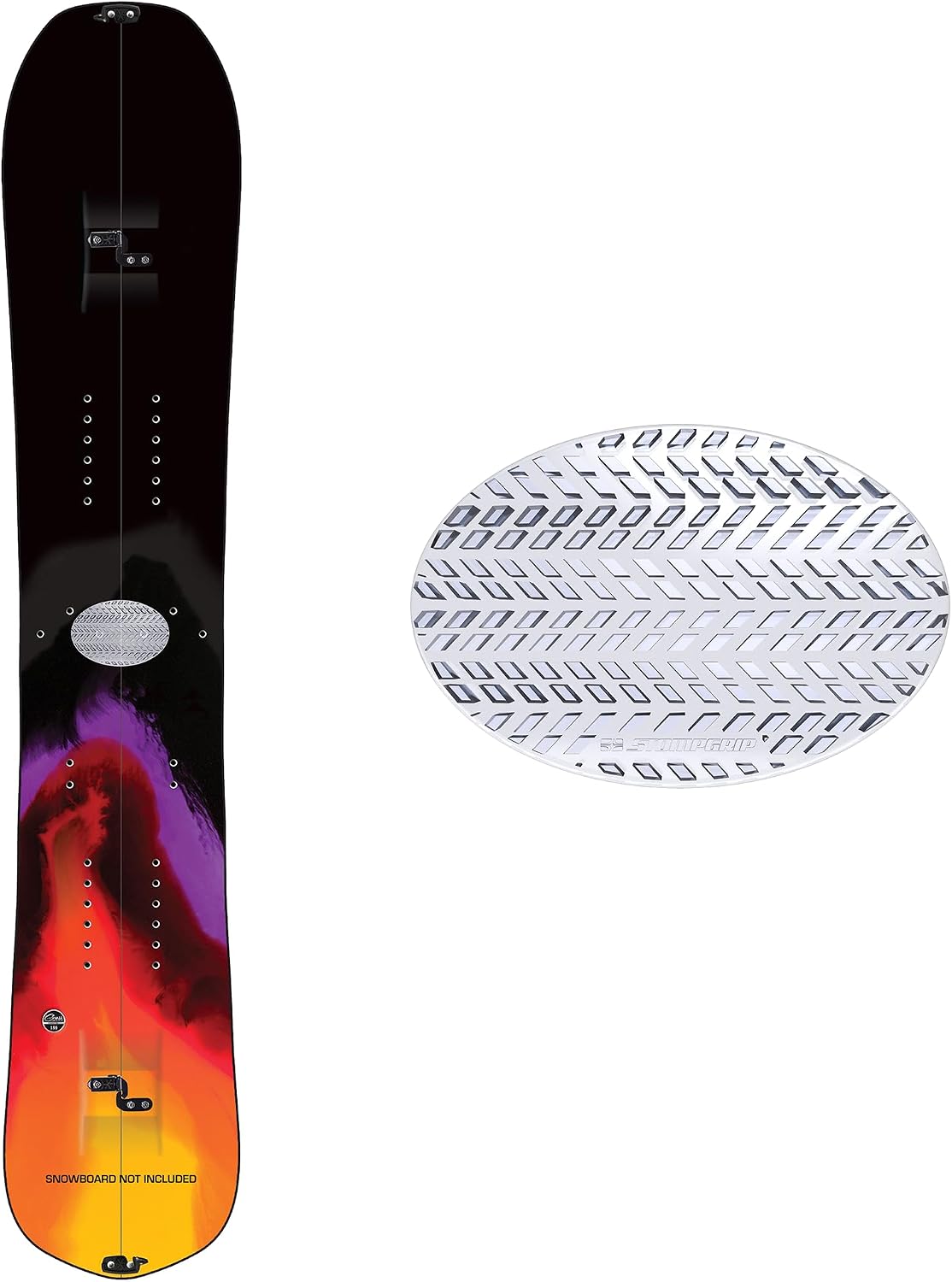 Stompgrip Premium Snowboard Stomp Pad | Radial | 3D Collection | 3D Decal