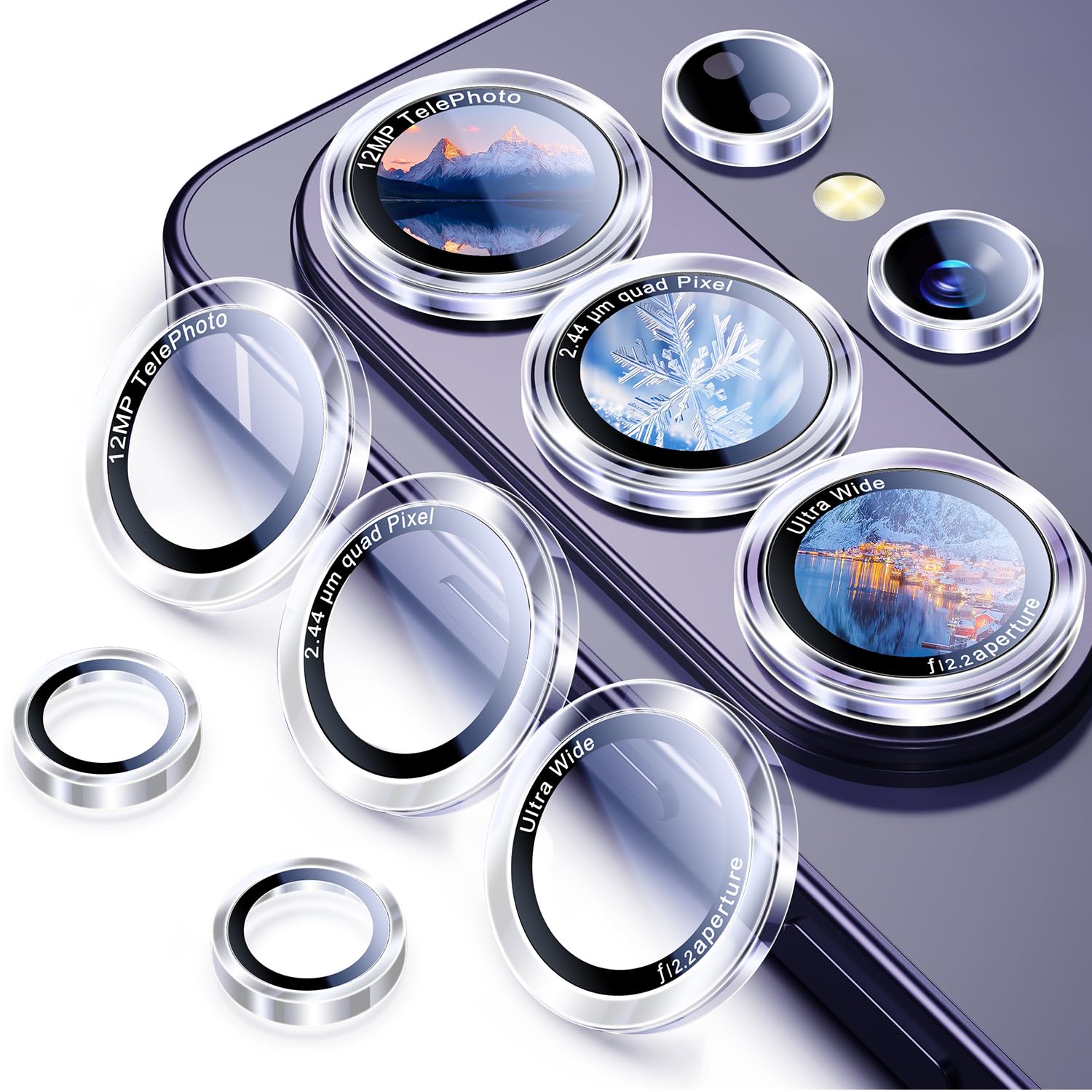Uyiton for Samsung Galaxy S26 Ultra Camera Lens Protector, Unique Design
