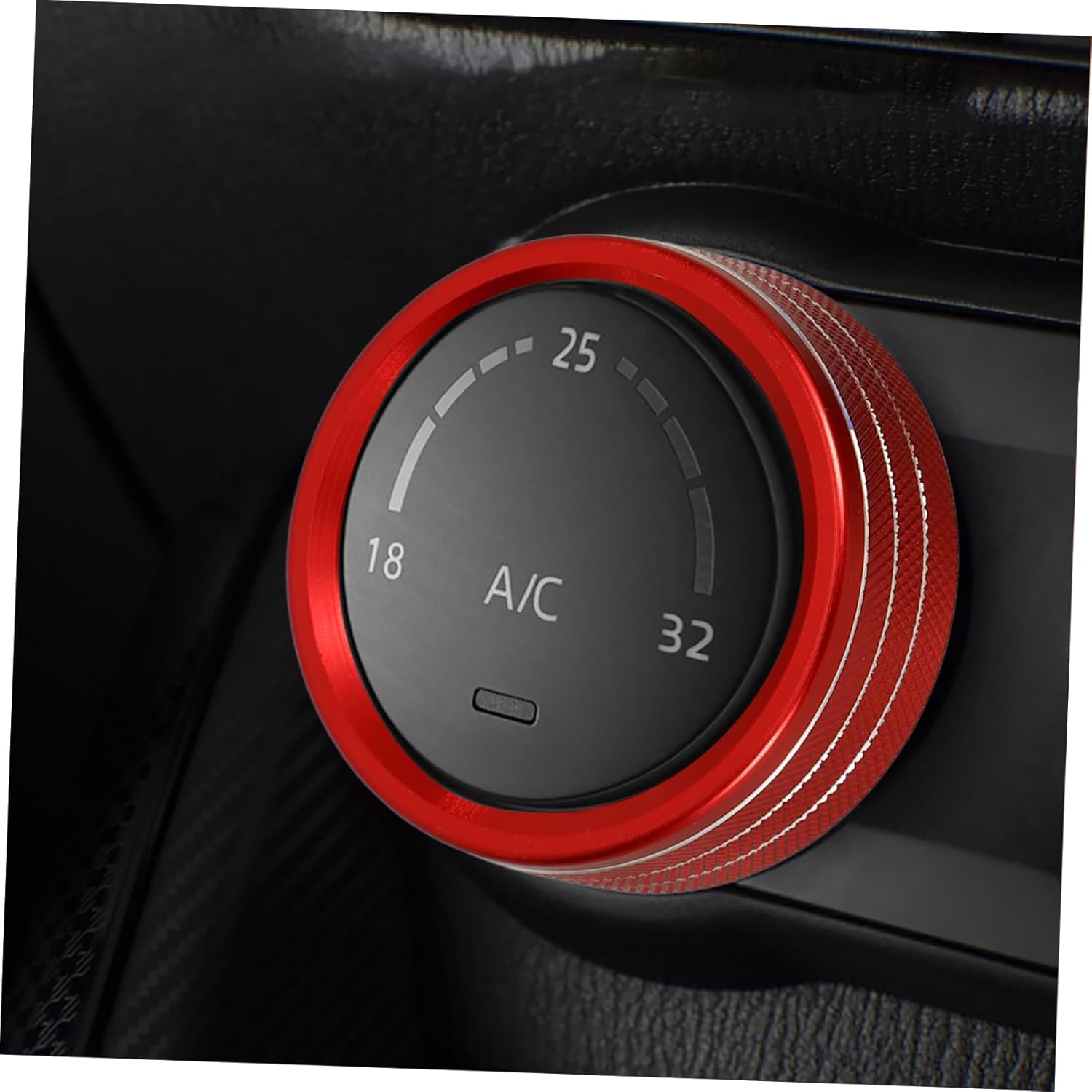 Sosoport 5sets Car Air Conditioner Knob Cover Durable Interior Auto Accessories for Stylish Decorative Ring for Enhanced Control 3pcs*5