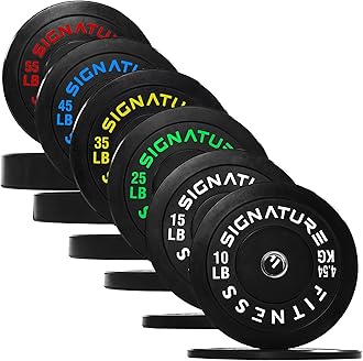 FitvidsOlympic Bumper Plates Set, 2" Weight Plates for Strength Training & Weightlifting, Paris or Set or Set with Barbell, Multiple Options