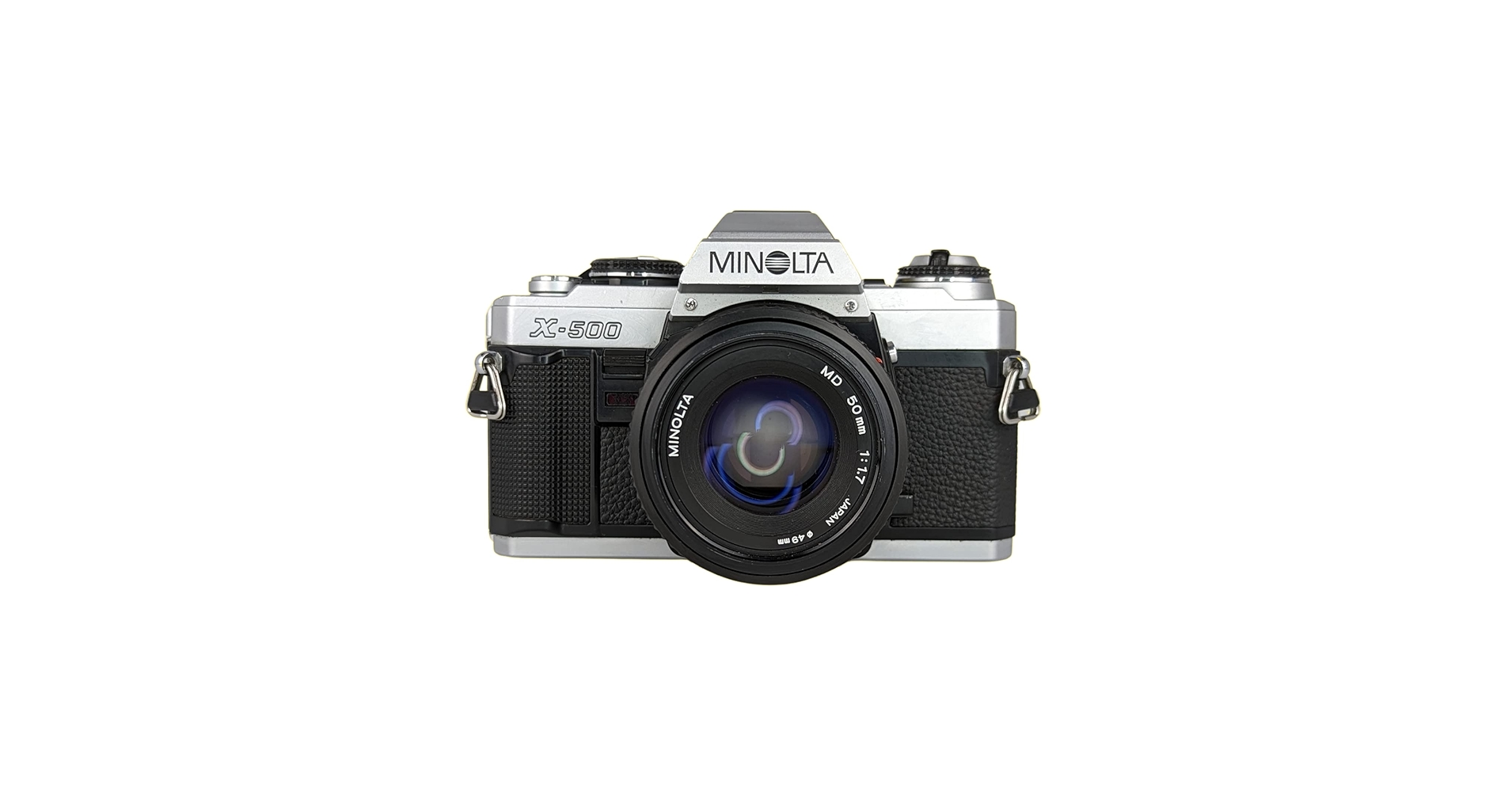 Minolta X-500 SLR 35mm Film Camera Reusable with Auto Zoom
