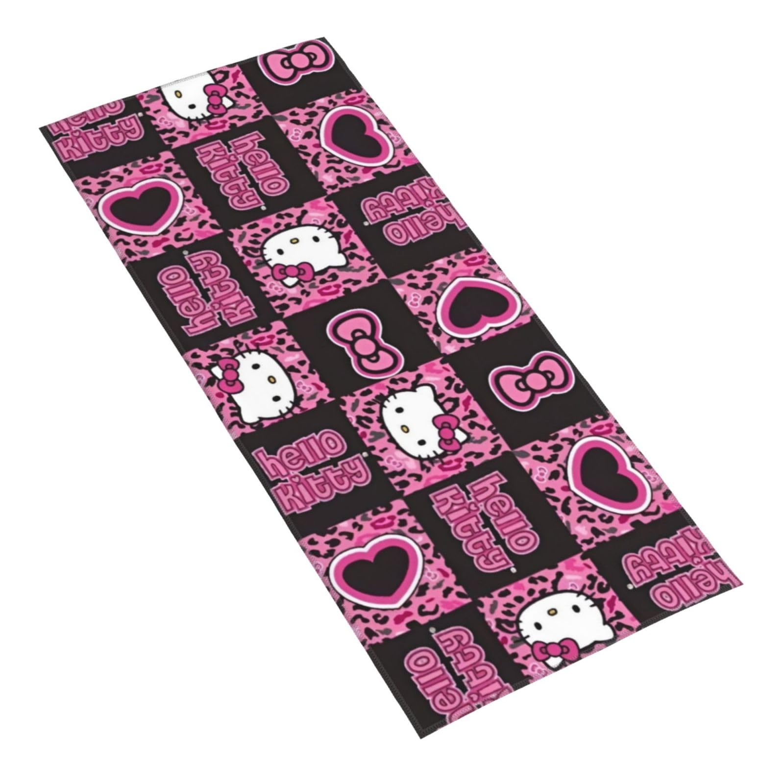 Amazon｜ハローキティ ヒョウ柄 タオル フェイスタオル プールタオル