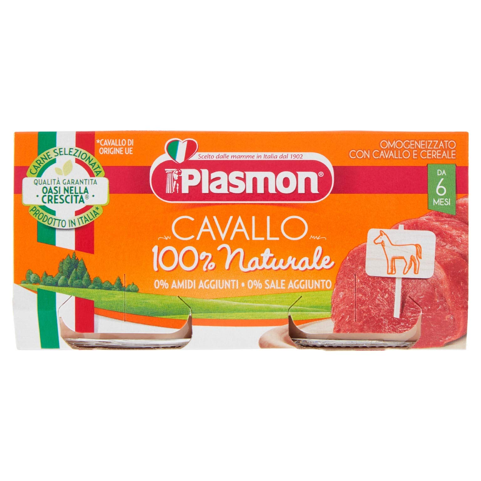 Plasmon Omogeneizzato di Cavallo, 24 x 80 g
