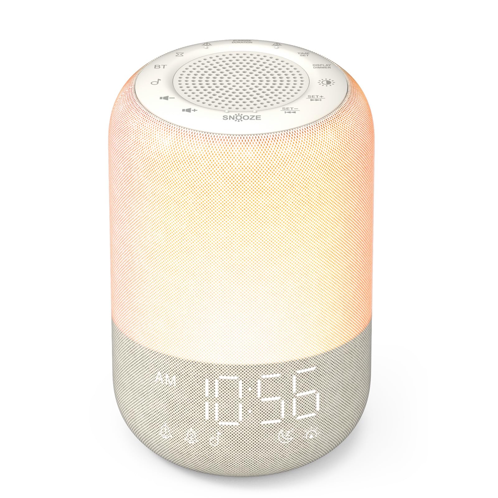 JBER Sunrise Alarm Clock, Wake Up Light with 2 Alarms, White Noise Machine