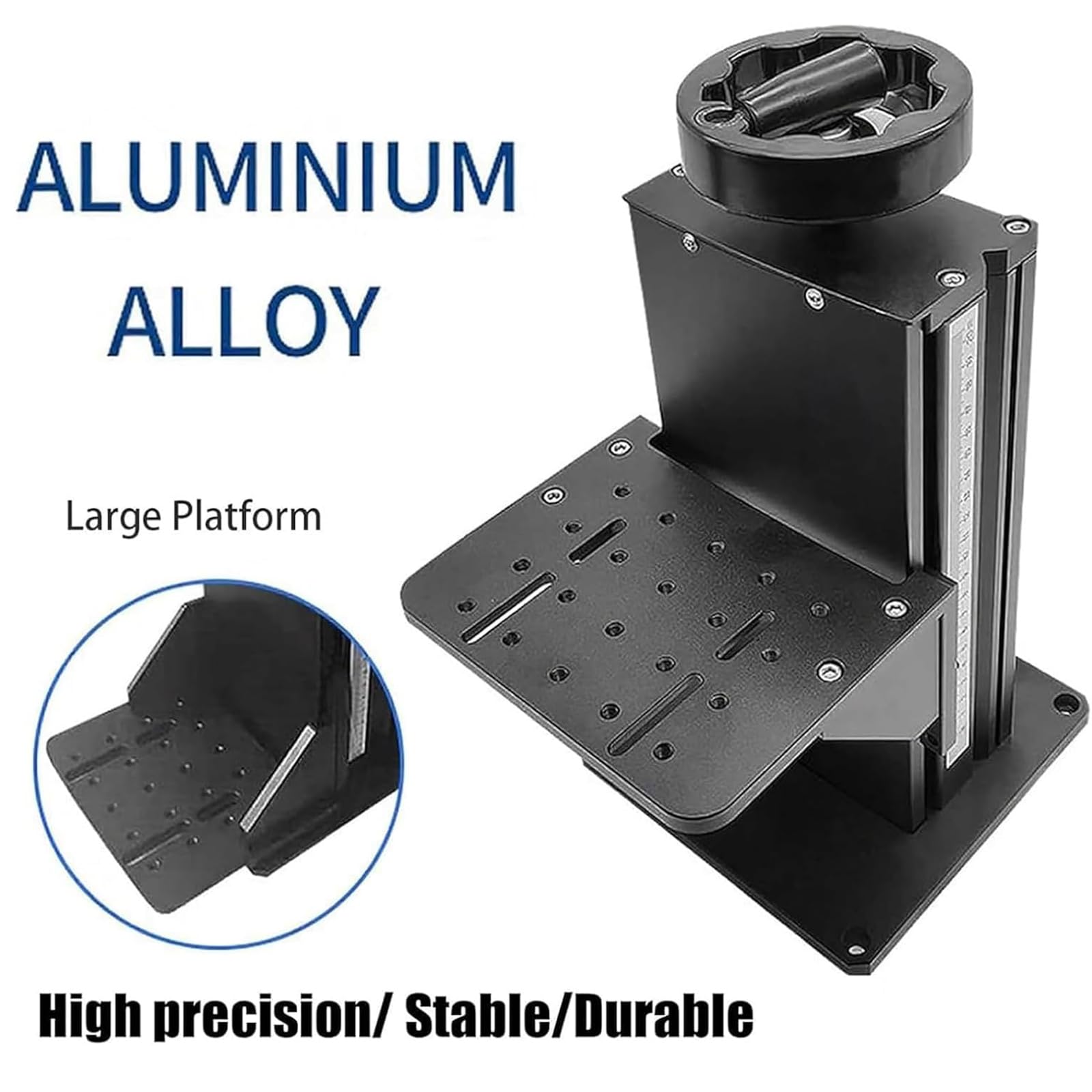 Plateforme de levage optique, table coulissante à déplacement manuel en alliage d'aluminium avec vis en T, course de 160 mm, charge de 50 kg, pour laboratoire